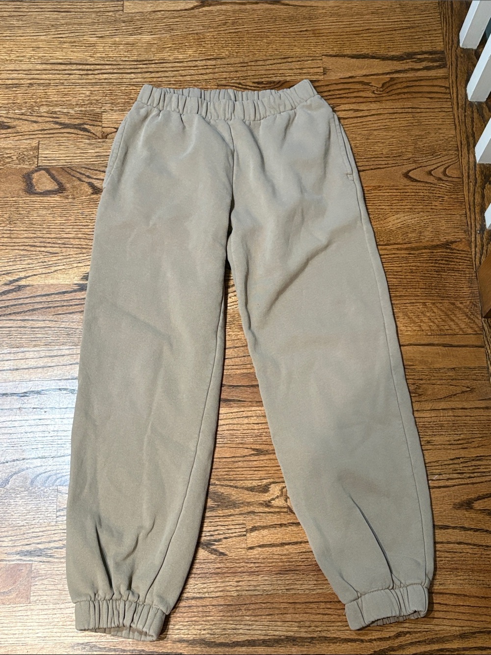 Brandy Melville Taupe Elastic Waist Joggers